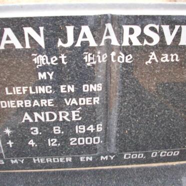 JAARSVELD Andre, van 1946-2000
