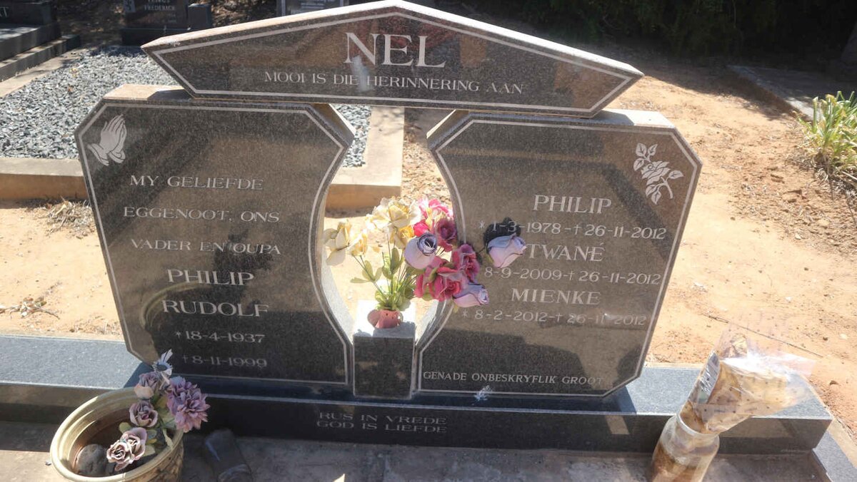 NEL Philip Rudolf 1937-1999 :: NEL Philip 1978-2012 :: NEL Twane 2009-2012 :: NEL Mienke 2012-2012