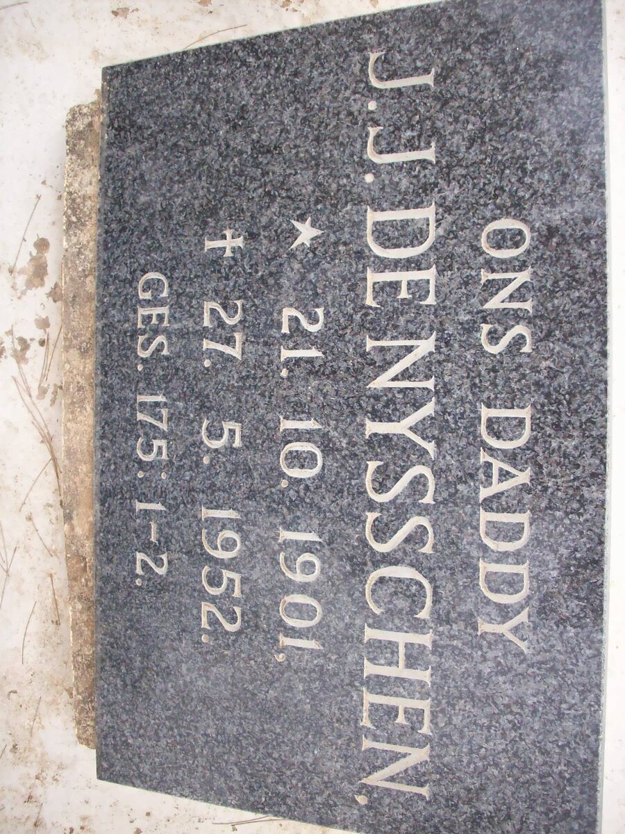 NYSSCHEN J.J., de 1901-1952