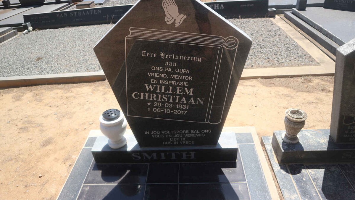 SMITH Willem Christiaan 1931-2017