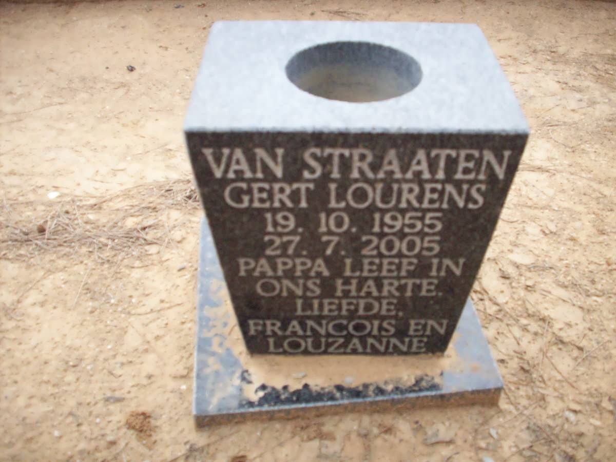 STRAATEN Gert Lourens, van 1955-2005