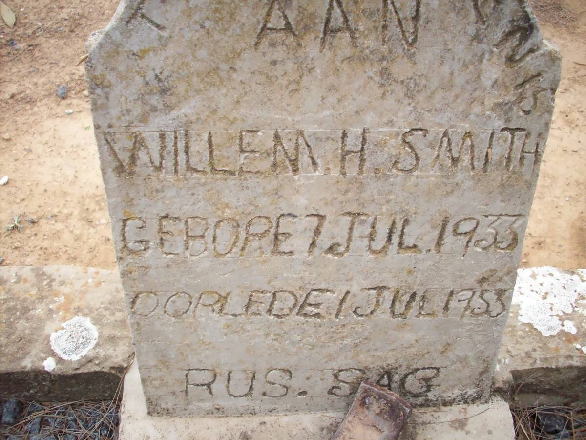 SMITH Willem H. 1933-1953