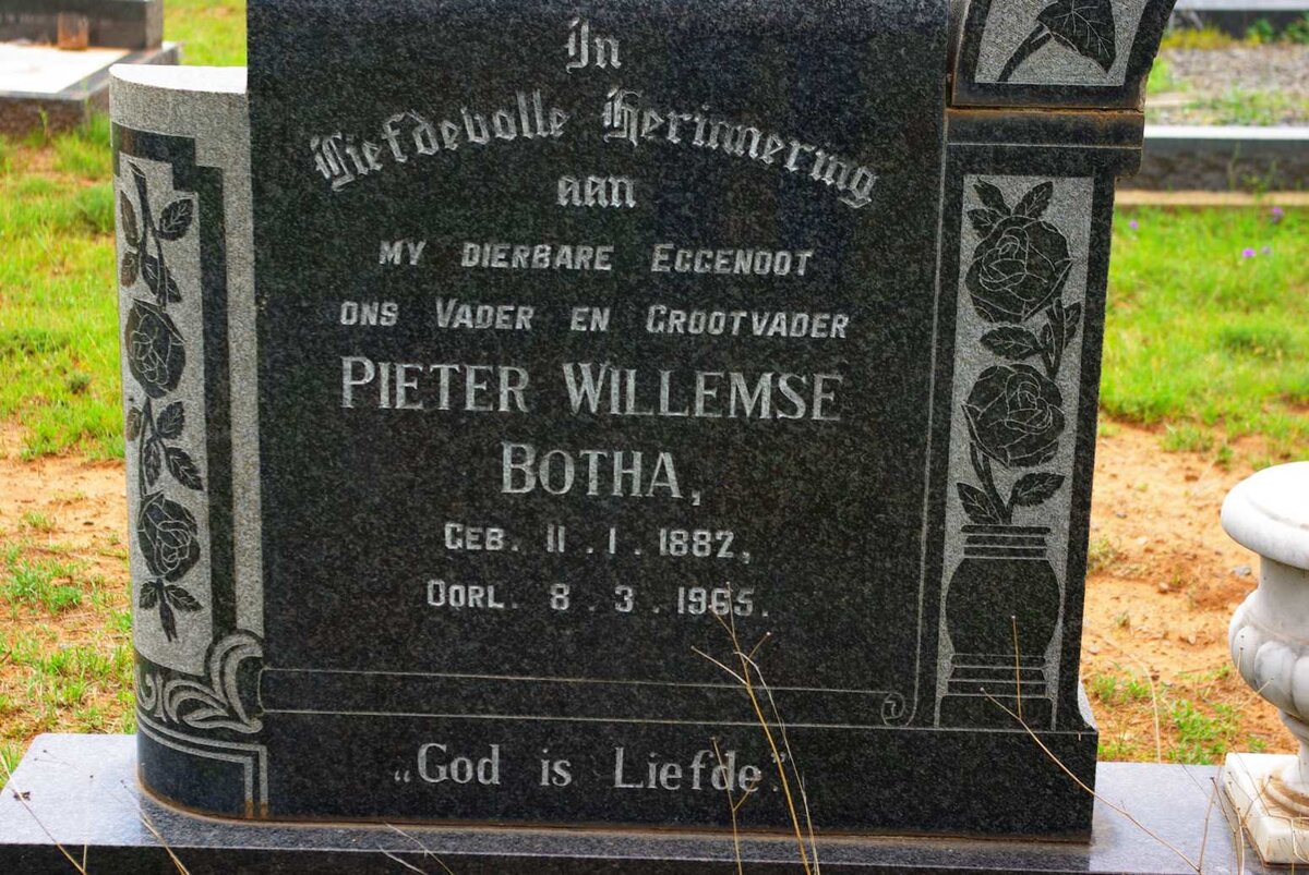 BOTHA Pieter Willemse 1882-1965