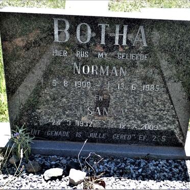 BOTHA Norman 1908-1985 &amp; Susanna 1932-2009