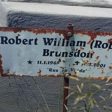 BRUNSDON Robert William 1968-2001