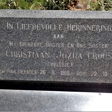CROUS Christiaan Jozua nee VAN HEERDEN 1919-1971