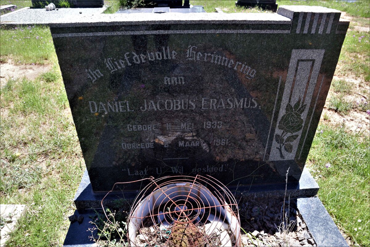 ERASMUS Daniel Jacobus 1933-1961