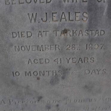 EALES William James 1859-1931 &amp; ?eth Charolette -1897