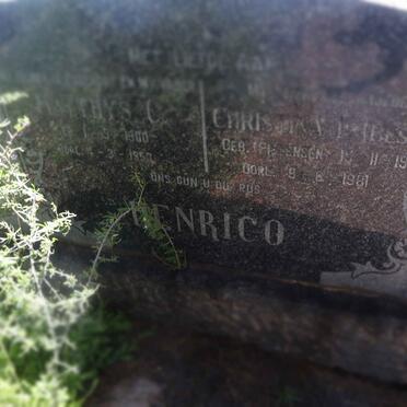 HENRICO Matthys C. 1900-1953 &amp; Christina PETERSEN 1907-1961