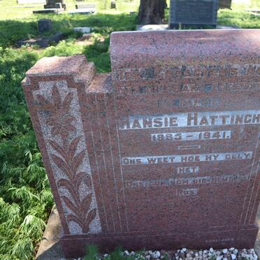 HATTINGH Hansie 1885-1941