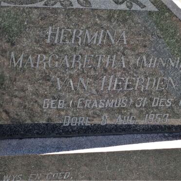 HEERDEN Willem Jacobus, van 1881-1962 &amp; Hermina Margaretha ERASMUS 1885-1953