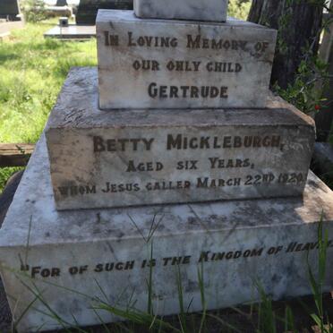 MICKLEBURGH Gertrude Betty -1920