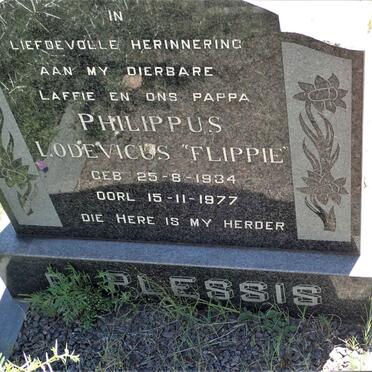 PLESSIS Philippus Lodevicus, du 1934-1977
