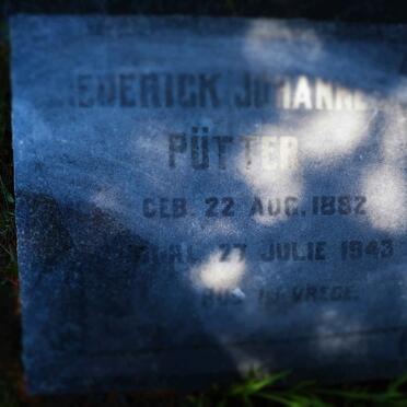 PUTTER Diederick Johannes 1882-1943