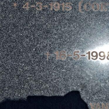 PLESSIS Martha Louisa, du nee COETZER 1915-1998