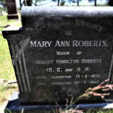 ROBERTS Mary Ann 1870-1952