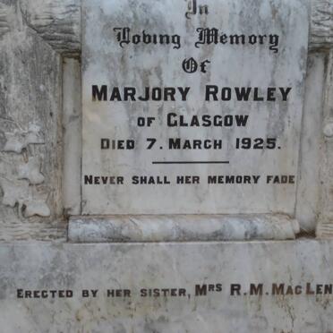 ROWLEY Marjory -1925