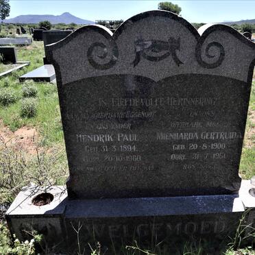 WELGEMOED Hendrik Paul 1894-1960 &amp; Mienharda Gertruida 1900-1961