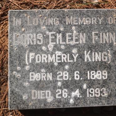 FINN Doris Eileen formerly KING 1899-1993