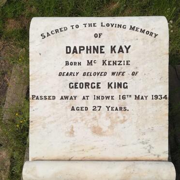 KING Daphne Kay nee McKENZIE -1934