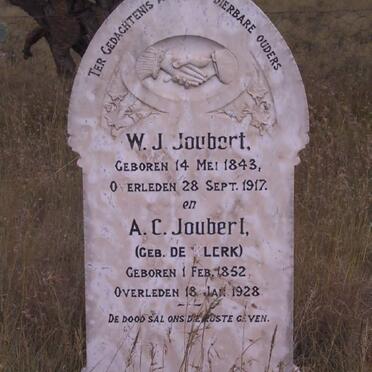 JOUBERT W.J. 1843-1917 &amp;  A.C. DE KLERK 1852-1928
