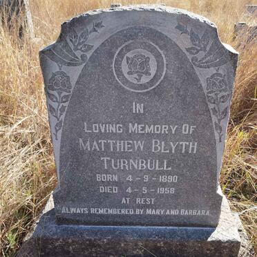 TURNBULL Matthew Blyth 1890-1958