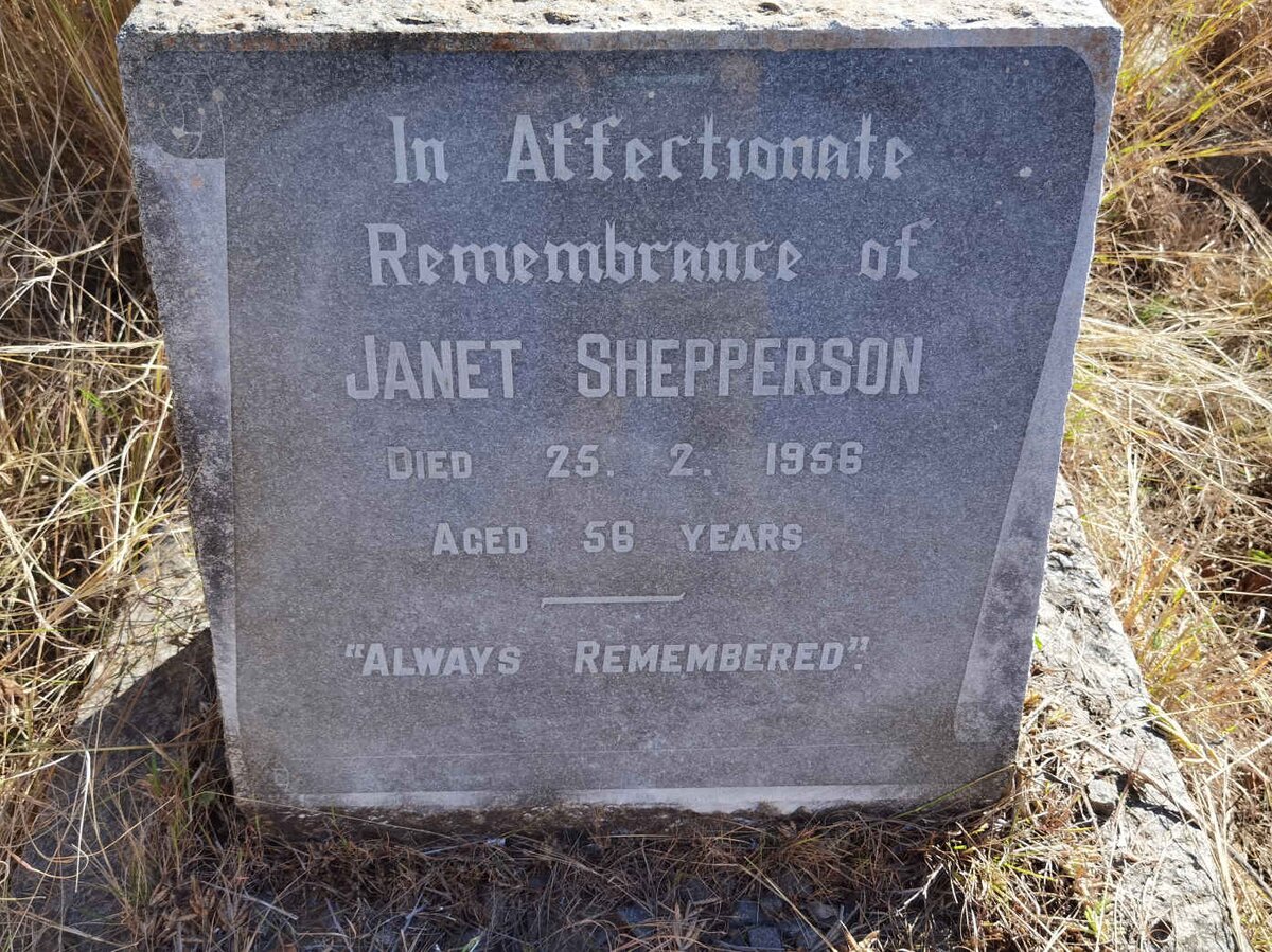 SHEPPERSON Janet -1956