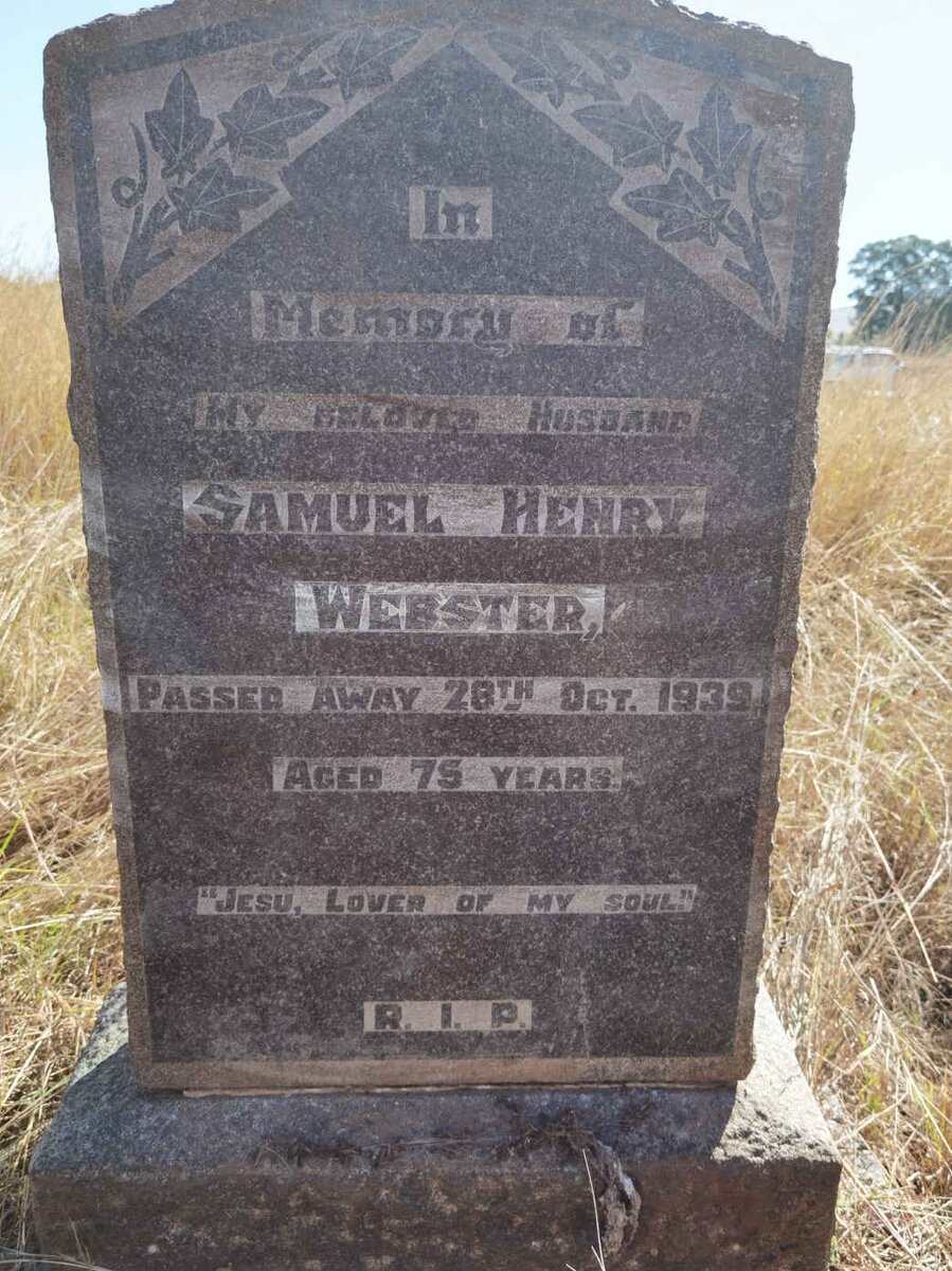 WEBSTER Samuel Henry -1939