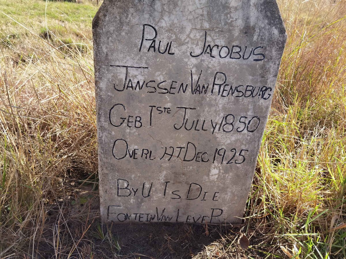 RENSBURG Paul Jacobus, Janssen van 1850-1925