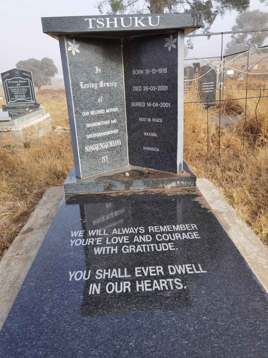 TSHUKU Nongqungqumbana Ivy 1918-2001