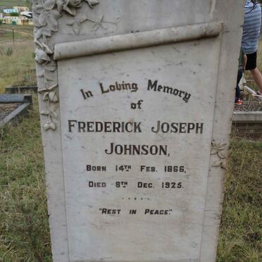 JOHNSON Frederick Joseph 1866-1925