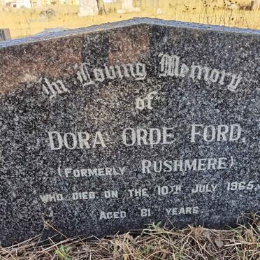 FORD Dora Orde formerly RUSHMERE -1965