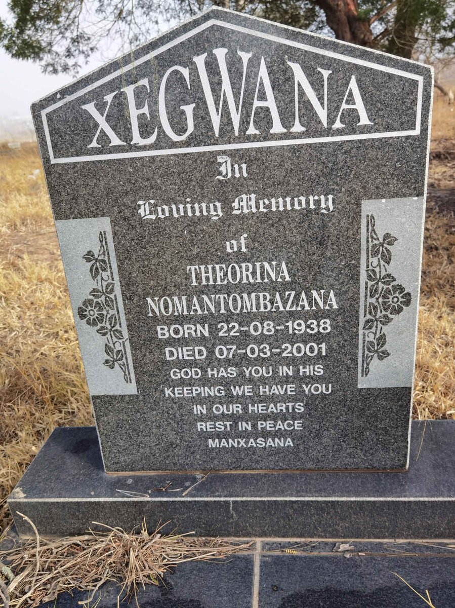 XEGWANA Theorina Nomantombazana 1938-2001