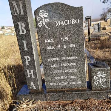 MBIPHA Macebo 1929-1992