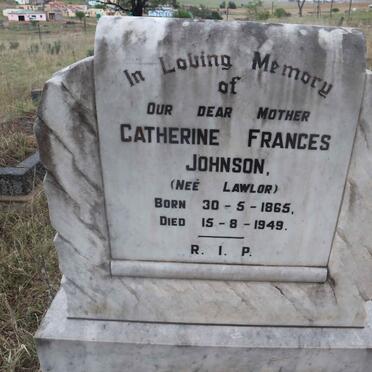 JOHNSON Catherine Frances nee LAWLOR 1865-1949