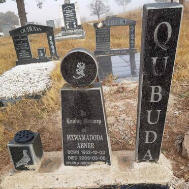 QUBUDA Mzwamadoda Abner 1952-2003