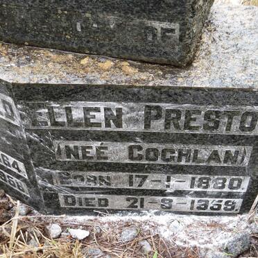 PRESTON Thomas Alfred 1864-1956 &amp; Ellen COGHLAN 1880-1959