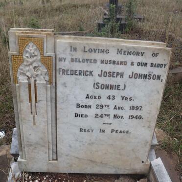 JOHNSON Frederick Joseph 1897-1940