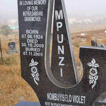 MPUNZI Nombuyiselo Violet 1924-2009