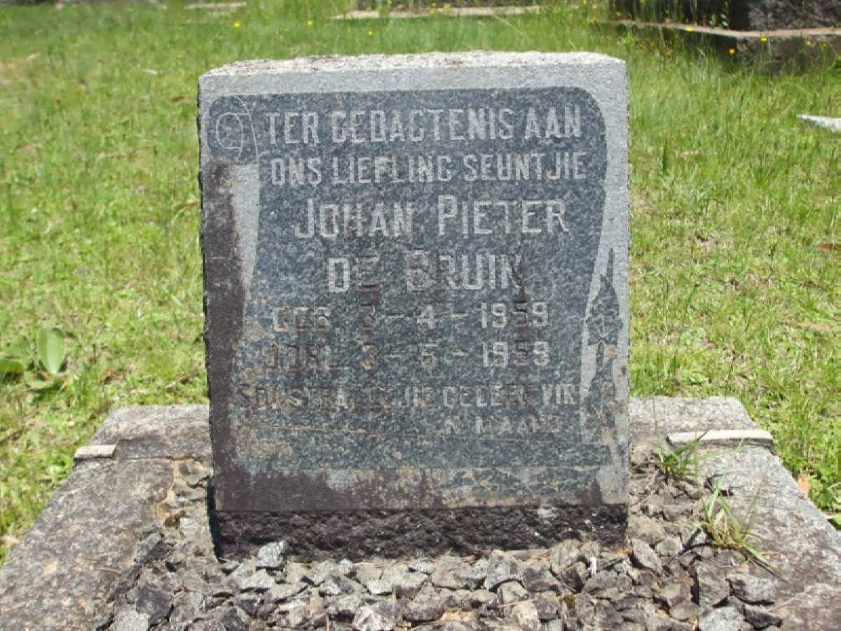 BRUIN Johan Pieter, de 1959-1959