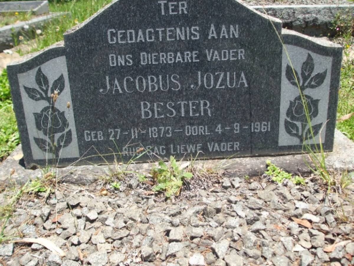 BESTER Jacobus Jozua 1873-1961