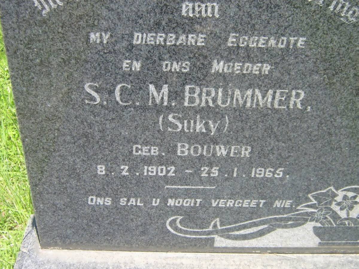 BRUMMER S.C.M. nee BOUWER 1902-1965