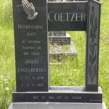 COETZER Johan Engelbertus 1946-1982