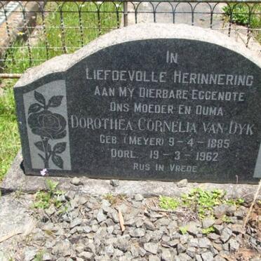 DYK Dorothea Cornelia, van nee MEYER 1885-1962