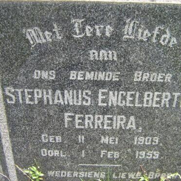 FERREIRA Stephanus Engelbertus 1909-1959