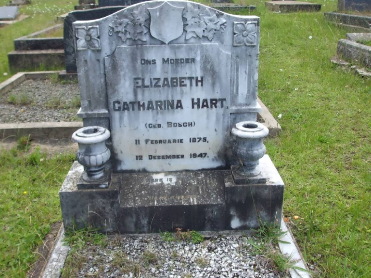 HART Elizabeth Catharina nee BOSCH 1875-1947