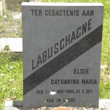 LABUSCHAGNE Elsie Catharina Maria 1887-1971