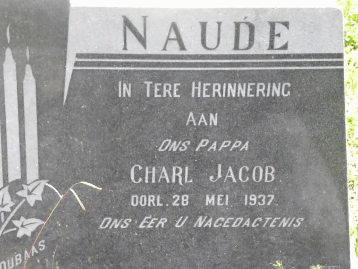 NAUDE Charl Jacob -1937