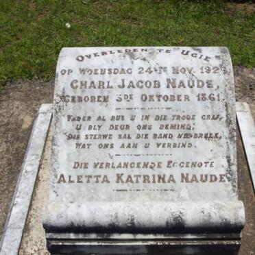NAUDE Charl Jacob 1861-192?