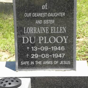 PLOOY Lorraine Ellen, du 1946-1947